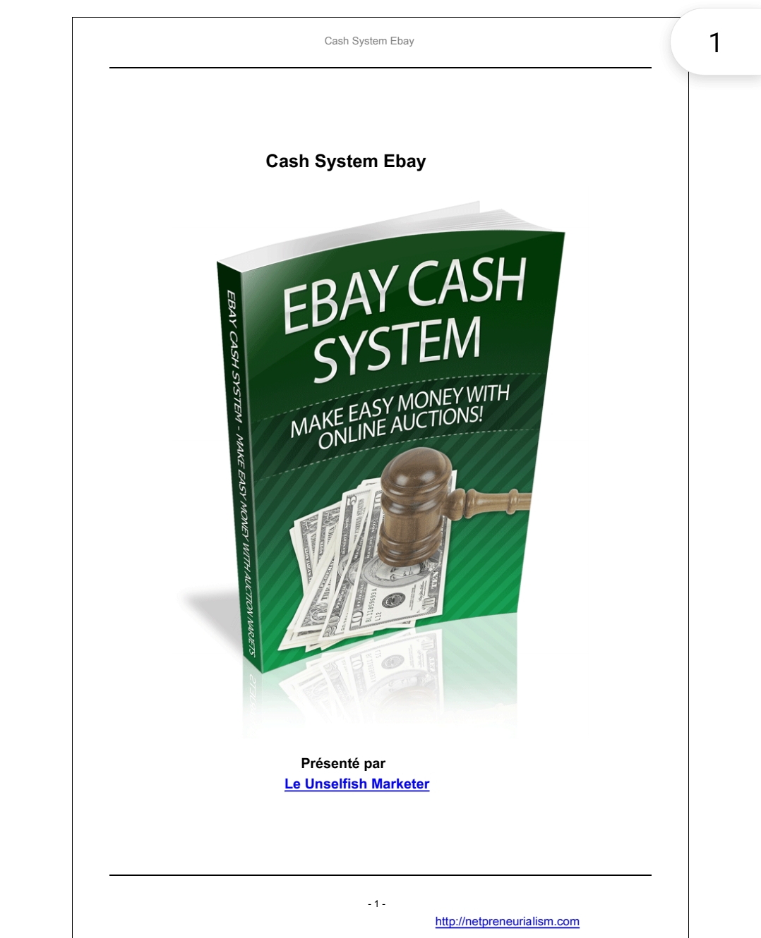 Système de profits sur Ebay